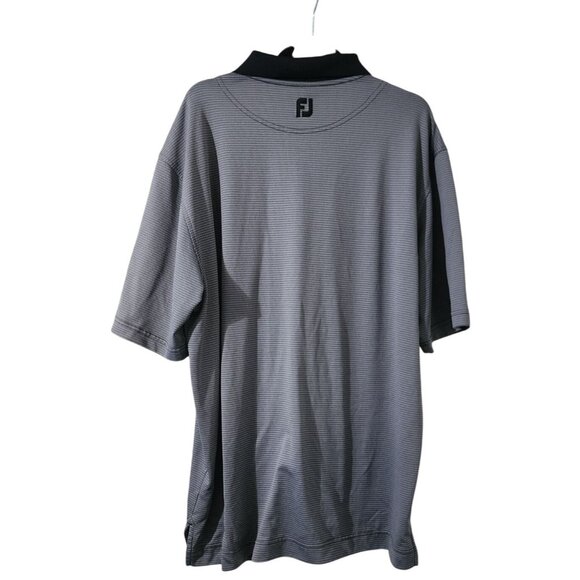 FootJoy Mens XXL Grey Short Sleeve Polo Shirt 100% Polyester Golf Apparel - Picture 2 of 6
